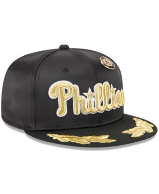 Men's Black Philadelphia Phillies 2025 59FIFTY Day Gold Leaf 59FIFTY Fitted Hat