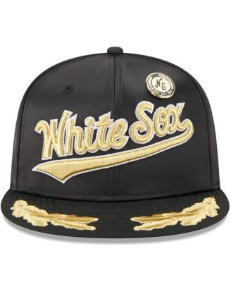 Men's Black Chicago White Sox 2025 59FIFTY Day Gold Leaf 59FIFTY Fitted Hat