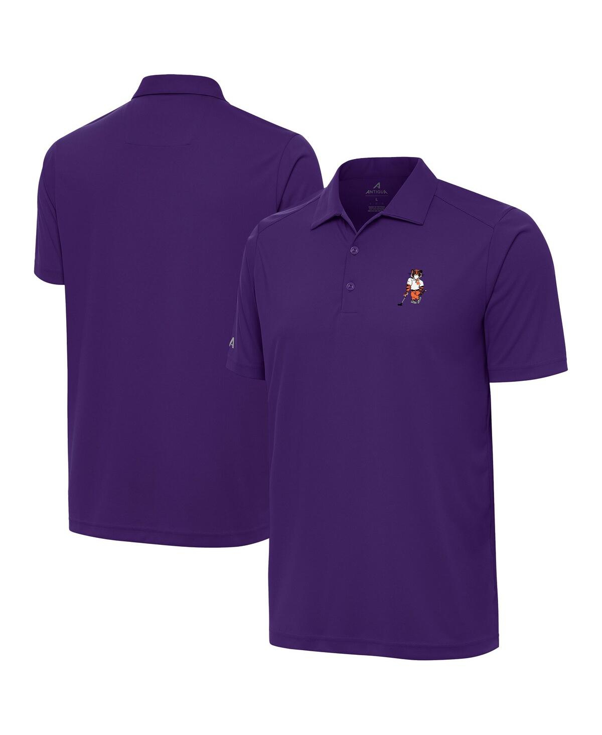 Men's Purple Clemson Tigers Golfer Tribute Polo Shirt - Purple