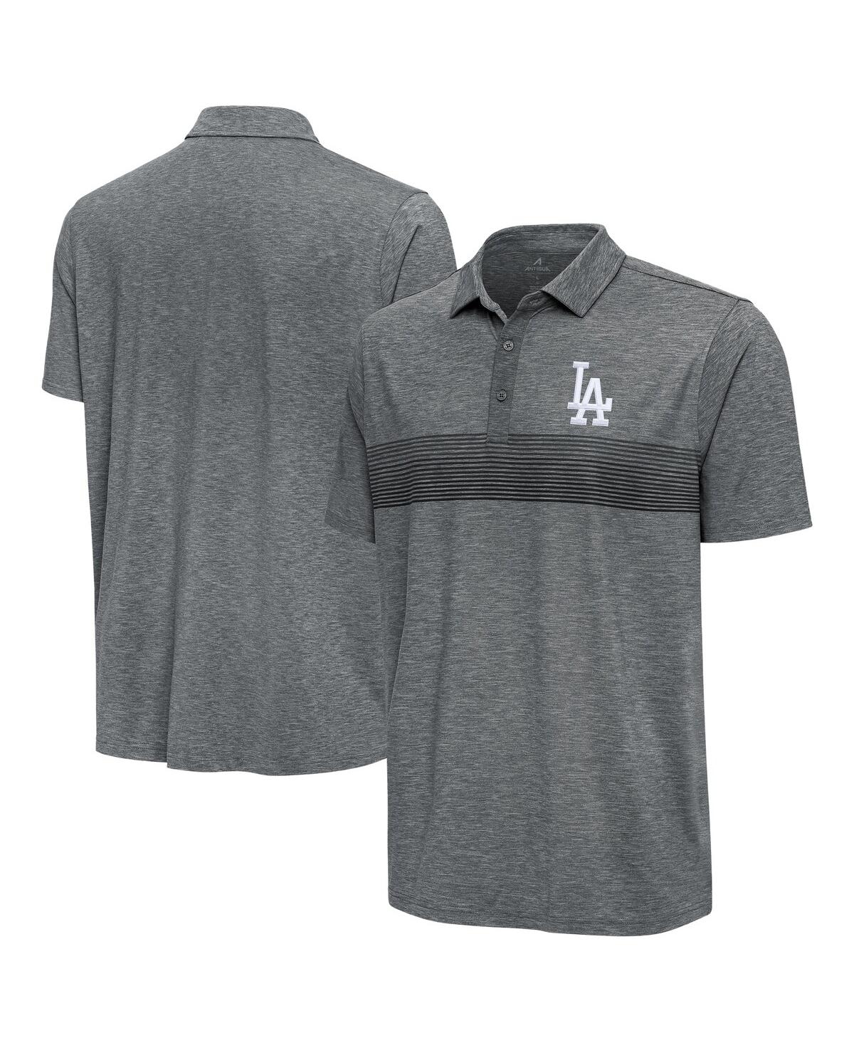 Men's Pewter Los Angeles Dodgers Dashing Polo Shirt - Pewter