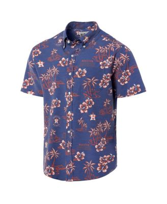 Men's Navy Houston Astros Kekai Performance Button-Up Top