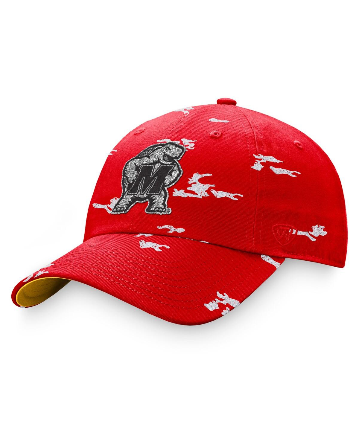 Women's Red Maryland Terrapins Oht Military Appreciation Betty Adjustable Hat - Red
