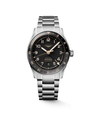 Men's Spirit Zulu Time Automatic Stainless-Steel Watch, 42mm