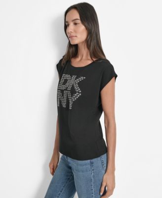 Women's Grommet Stack Logo Crewneck T-Shirt