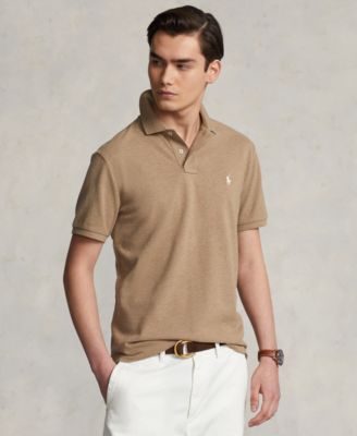 Men's Cotton Custom Slim Fit Mesh Polo Shirt
