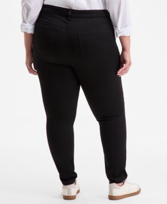 Trendy Plus Size Mid-Rise Skinny Jeans