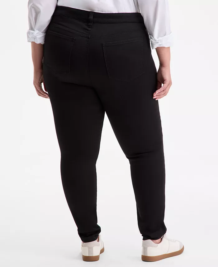 Trendy Plus Size Mid-Rise Skinny Jeans - thumbnail 8