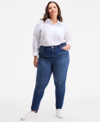 On 34th - Trendy Plus Size Mid-Rise Skinny Jeans