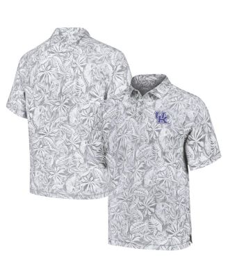 Tommy Bahama - Men's Gray Kentucky Wildcats Tropical Score IslandZone Polo Shirt
