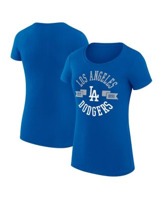 G-III 4Her by Carl Banks - Women's Royal Los Angeles Dodgers City Graphic Fitted T-Shirt