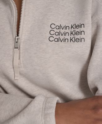 Performance Women's Mini Triple Logo Fleece Half-Zip Pullover Sweatshirt