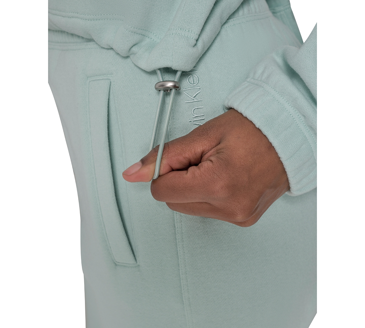 Calvin Klein Performance Women's Mini Triple Logo Fleece Half-zip Pullover Sweatshirt