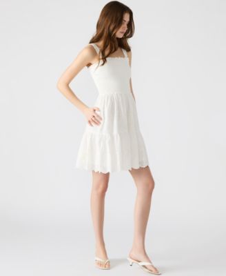 Women's Embroidered Eyelet Smocked Dress
