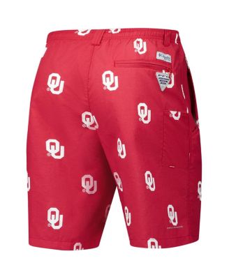 Men's Crimson Oklahoma Sooners PFG Backcast III Omni-Shade Shorts