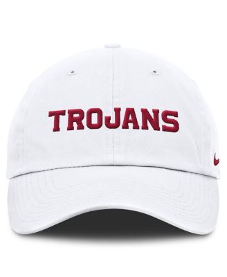 Men's White USC Trojans Core Club Mascot Wordmark Adjustable Hat
