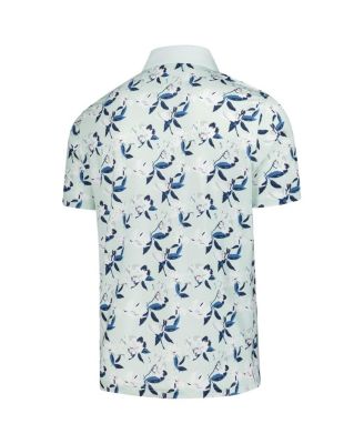 Men's Mint Arnold Palmer MATTR Spring Florals Polo Shirt