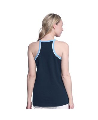 Women's&nbsp;Navy Tampa Bay Rays Curveball Racerback Tank Top