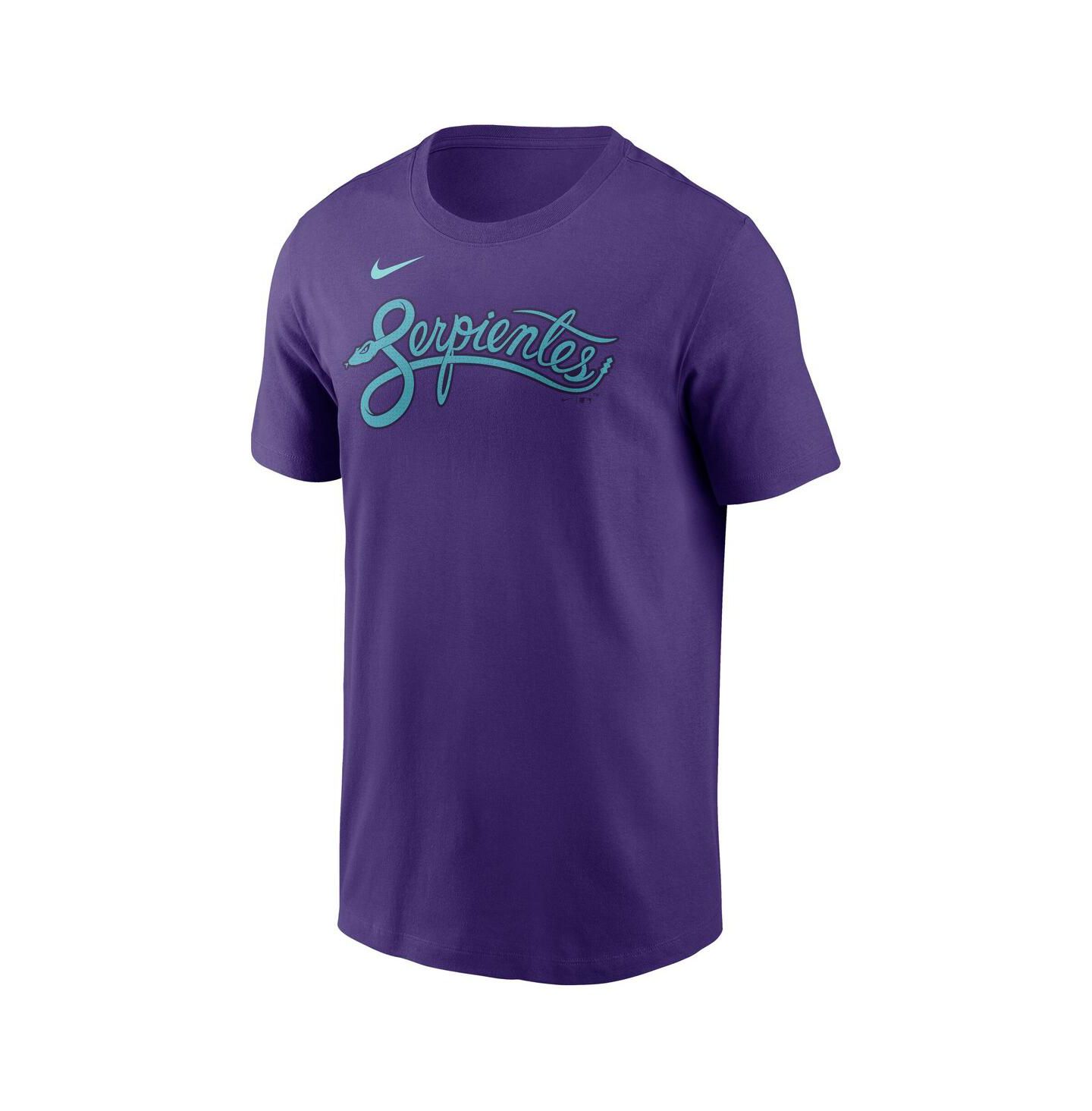 Мужская футболка Nike Corbin Burnes Purple Arizona Diamondbacks 2025 City Connect Fuse Name & Number — фото 2