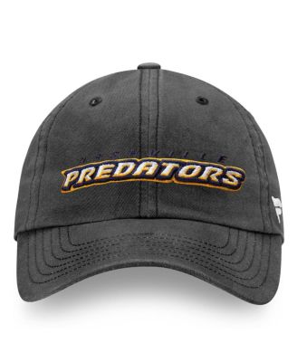 Men's Charcoal Nashville Predators Wordmark Core Fundamental Adjustable Hat