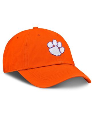 Men's Orange Clemson Tigers Team Logo Washed Adjustable Hat