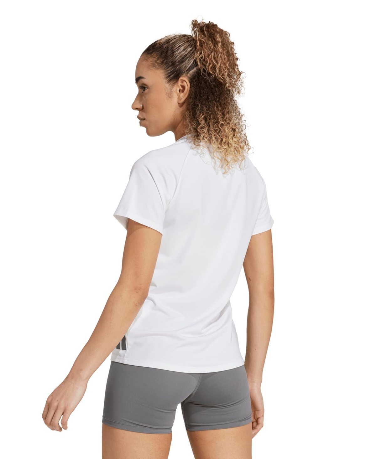 Adidas Originals Women's Hilo Short Sleeve Volleyball Jersey Training T Shirt In White