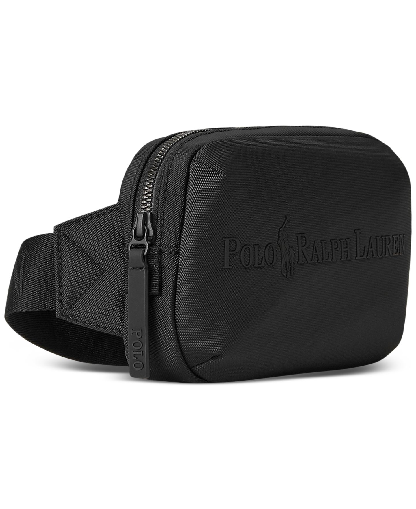 Мужская сумка Polo Ralph Lauren Tonal Logo Waistpack, цвет: Чёрный — фото 3