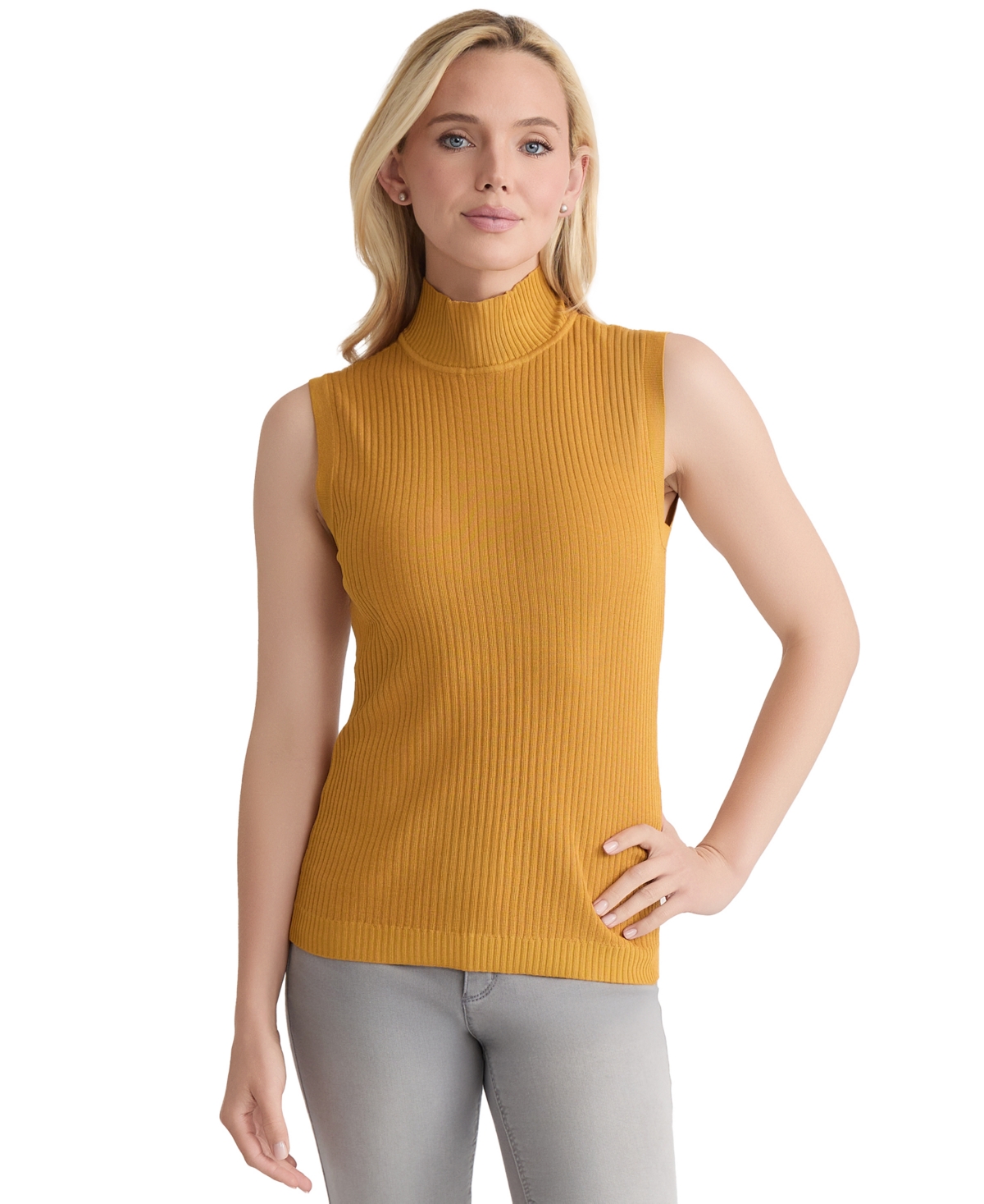 Women's Sutton Mock-Neck Sleeveless Sweater Tank - Jonagold