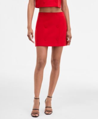 French Connection - Women's Azra Twill Double-Breasted Mini Skirt