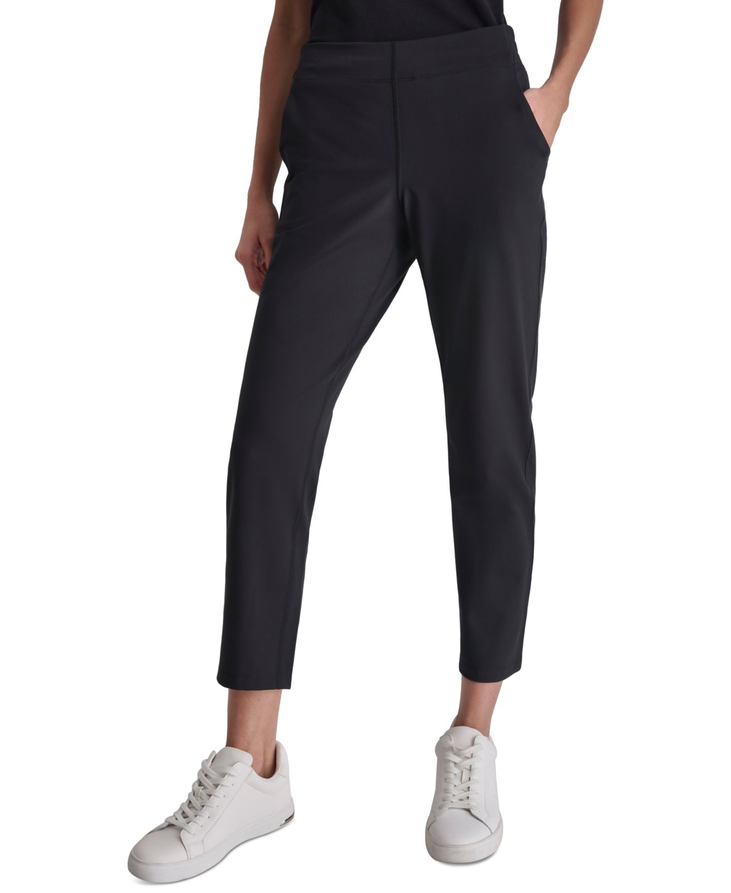 Женские брюки DKNY Sport Balance Compression Ankle, цвет: Чёрный — фото 1