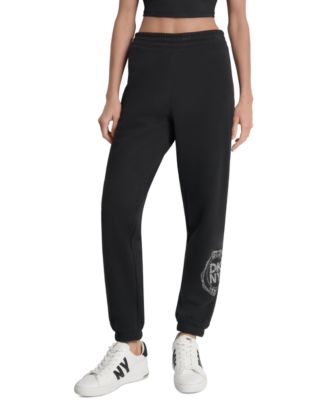Women's Embellished Medallion-Logo Joggers