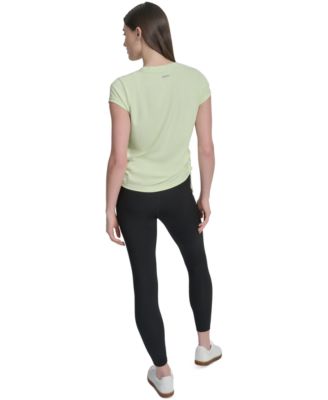 Sport Women's Crewneck Short-Sleeve Side-Ruched Top
