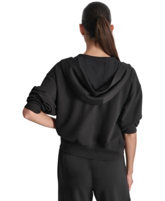 Women's Drop-Shoulder High-Line Zip Scuba Hoodie