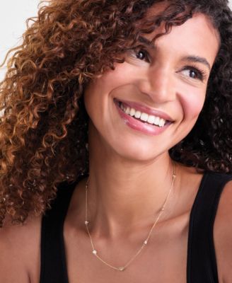 EFFY&reg; Diamond Bezel 20" Statement Necklace (1 ct. t.w.)  in 14k White, Yellow or Rose Gold 