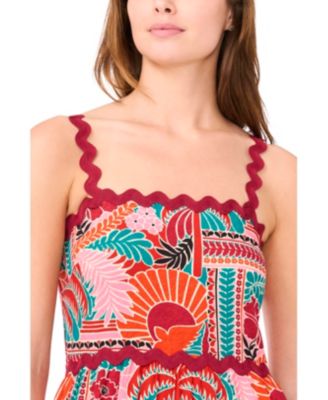 Women's Sleeveless Square-Neck Maxi Dress