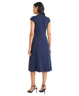 Women's Short-Sleeve Midi Dress