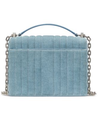kate spade new york Deco Denim Chain Leather Shoulder Bag