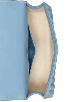 Deco Quilted Denim Mini Leather Crossbody