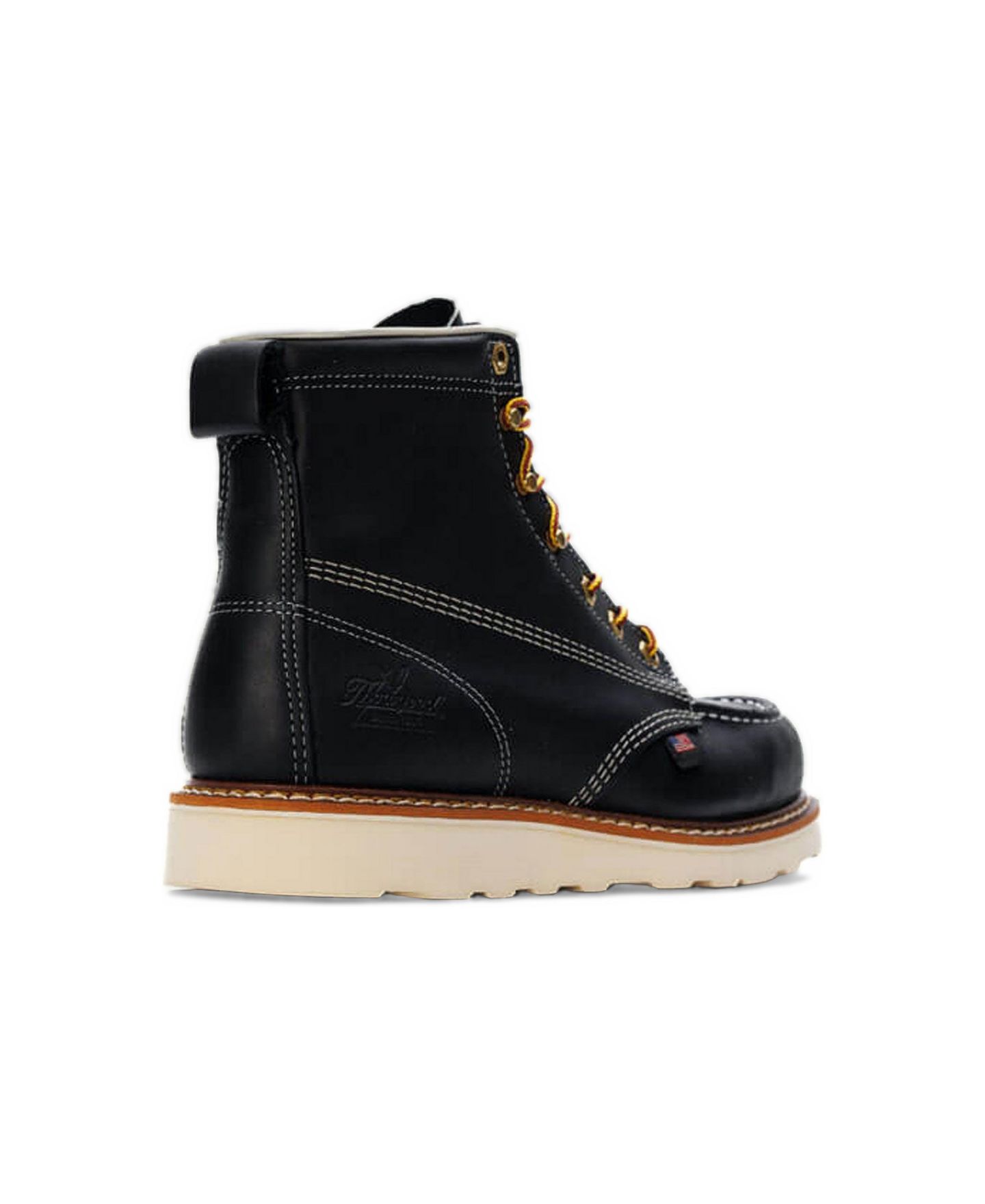 Мужские ботинки Thorogood American Heritage 6" Black Moc Toe Work Boots for Men, цвет: Чёрный — фото 2