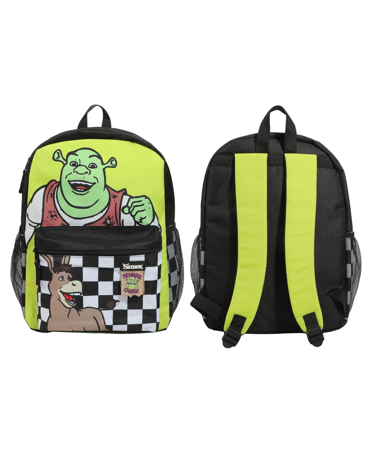 & Donkey Swamp & Checkered Backgrounds 16&#x201D; Backpack - Shrek  donkey swamp