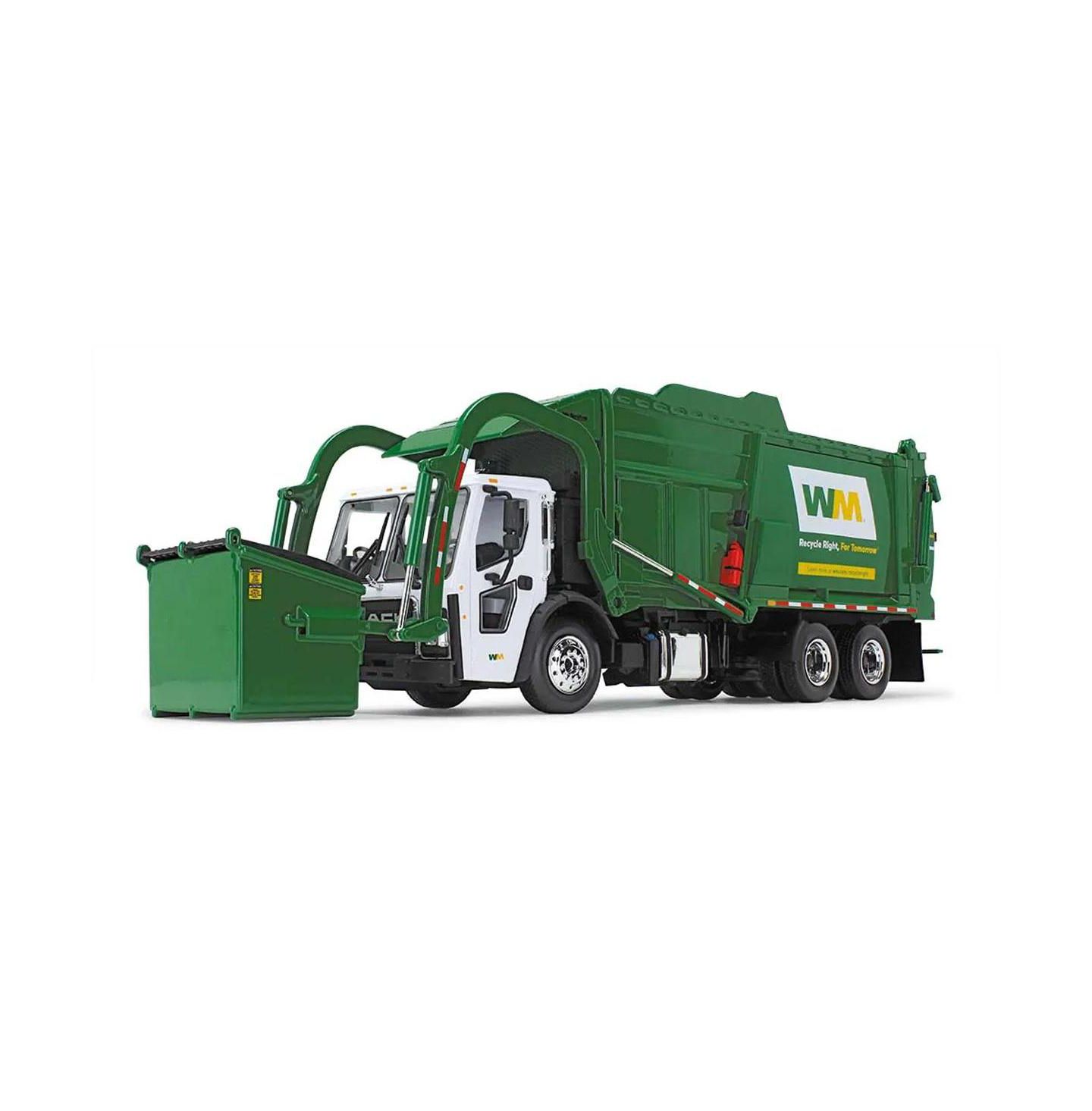 Детская игрушка First Gear 1/34 Mack LR w/ McNeilus Meridian Front Loader and Dumpster, Waste Management — фото 2