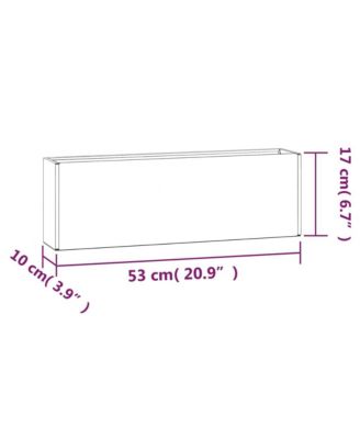 Wall Planter Set of 2 Rusty Corten Steel Medium