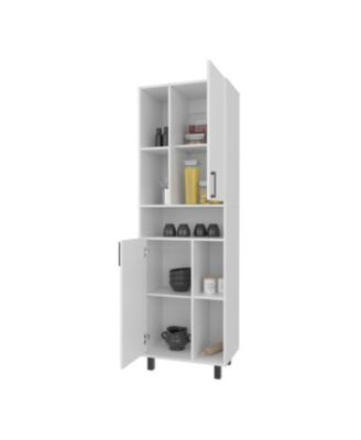 1-Pc. Buckshot Kitchen Pantry with Open Storage and 2 Doors