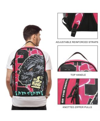 Large Graphic 17.5" Pink Backpack