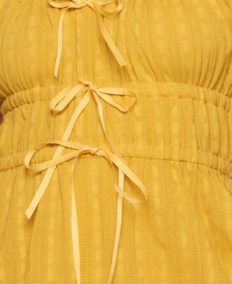 Juniors' Short-Sleeve Fit & Flare Dress