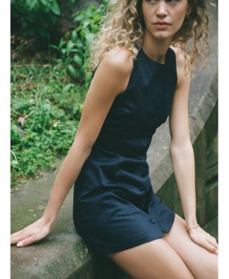 Women's Sateen Mini Sheath Dress