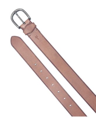 Women's Stitched Edge Shaped Keeper Belt