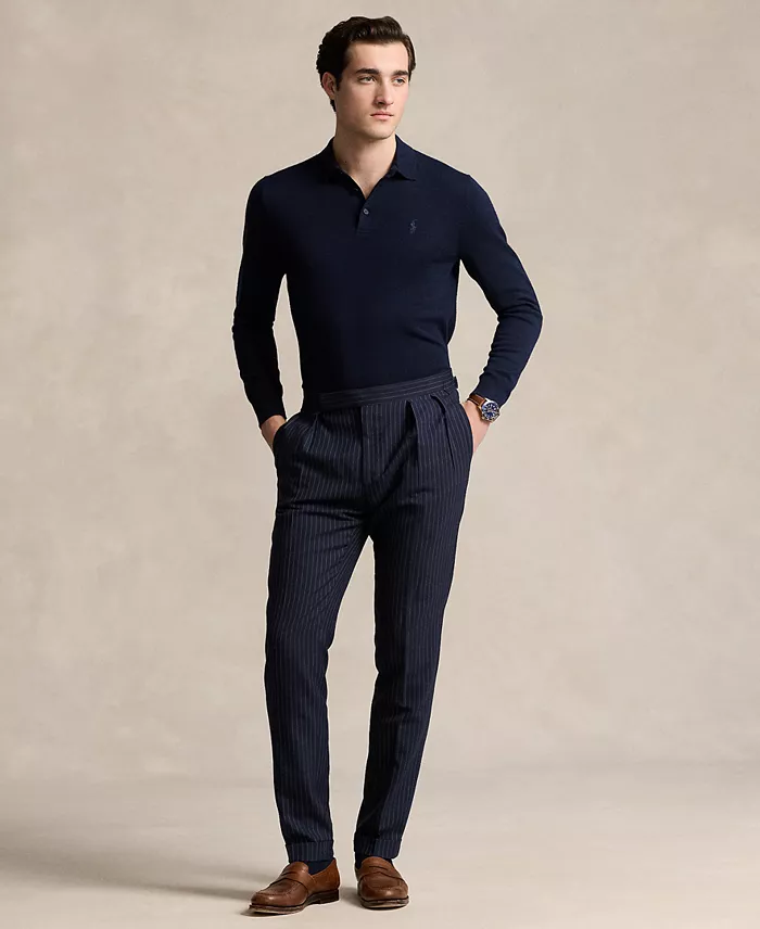 Men's Wool Polo-Collar Sweater - thumbnail 7