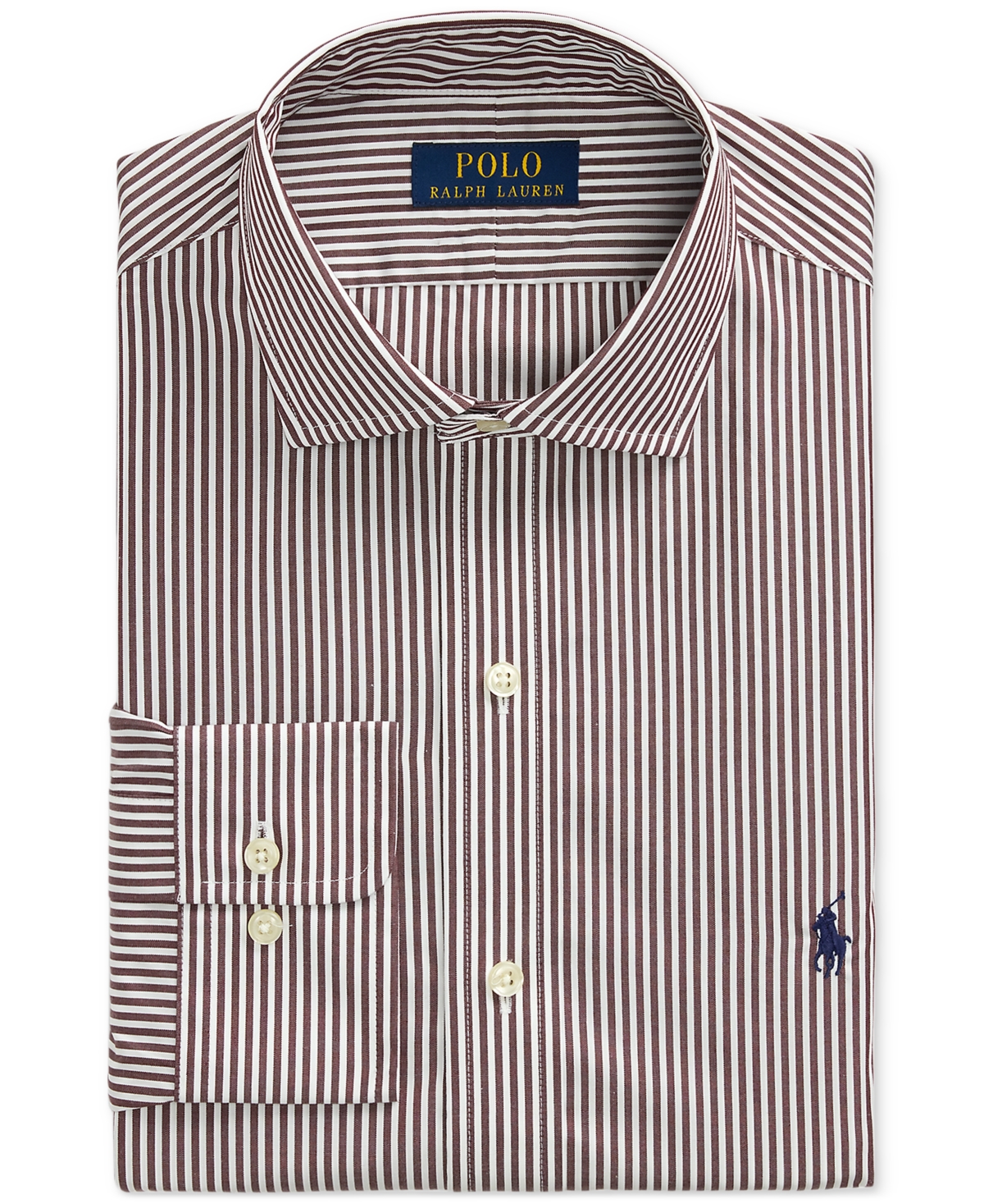 Polo Ralph Lauren Men's Classic-fit Striped Poplin Shirt In Gray