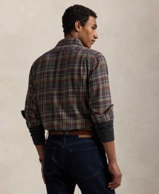 Men's Classic-Fit Plaid Brushed Flannel Shirt