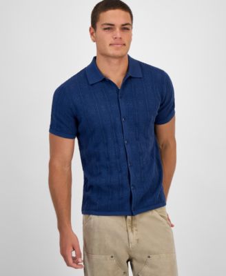 GUESS - Men's Topanga Pointelle Shirt